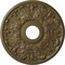 Ekena Millwork Apollo Ceiling Medallion (Canopies up to 5 5/8"), 16 1/2"OD x 3 5/8"ID x 1 1/8"P, Mississippi Mud CM16APMMF - alternate 1